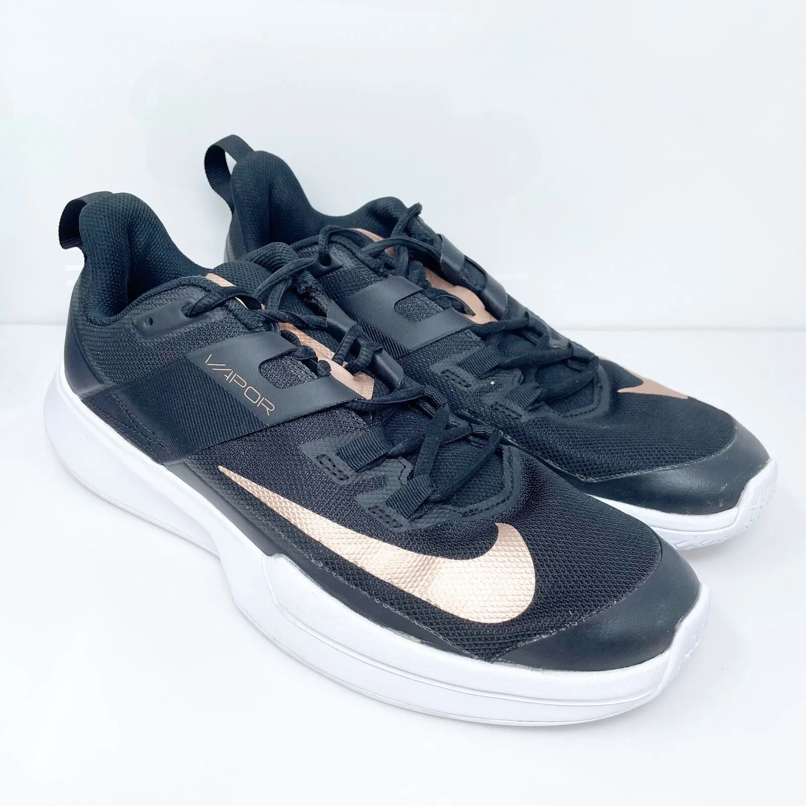 Nike Womens Court Vapor Lite DC3431-033 Black Running Shoes Sneakers Size 11