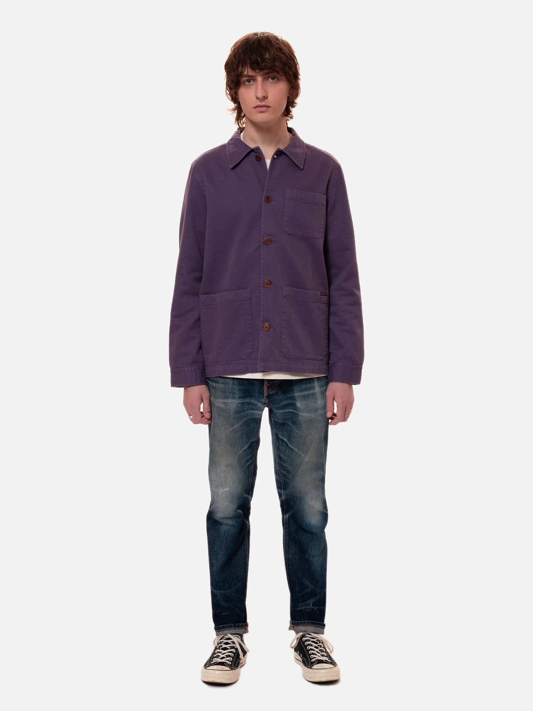 Nudie Jeans Barney Worker Jacket Lilac