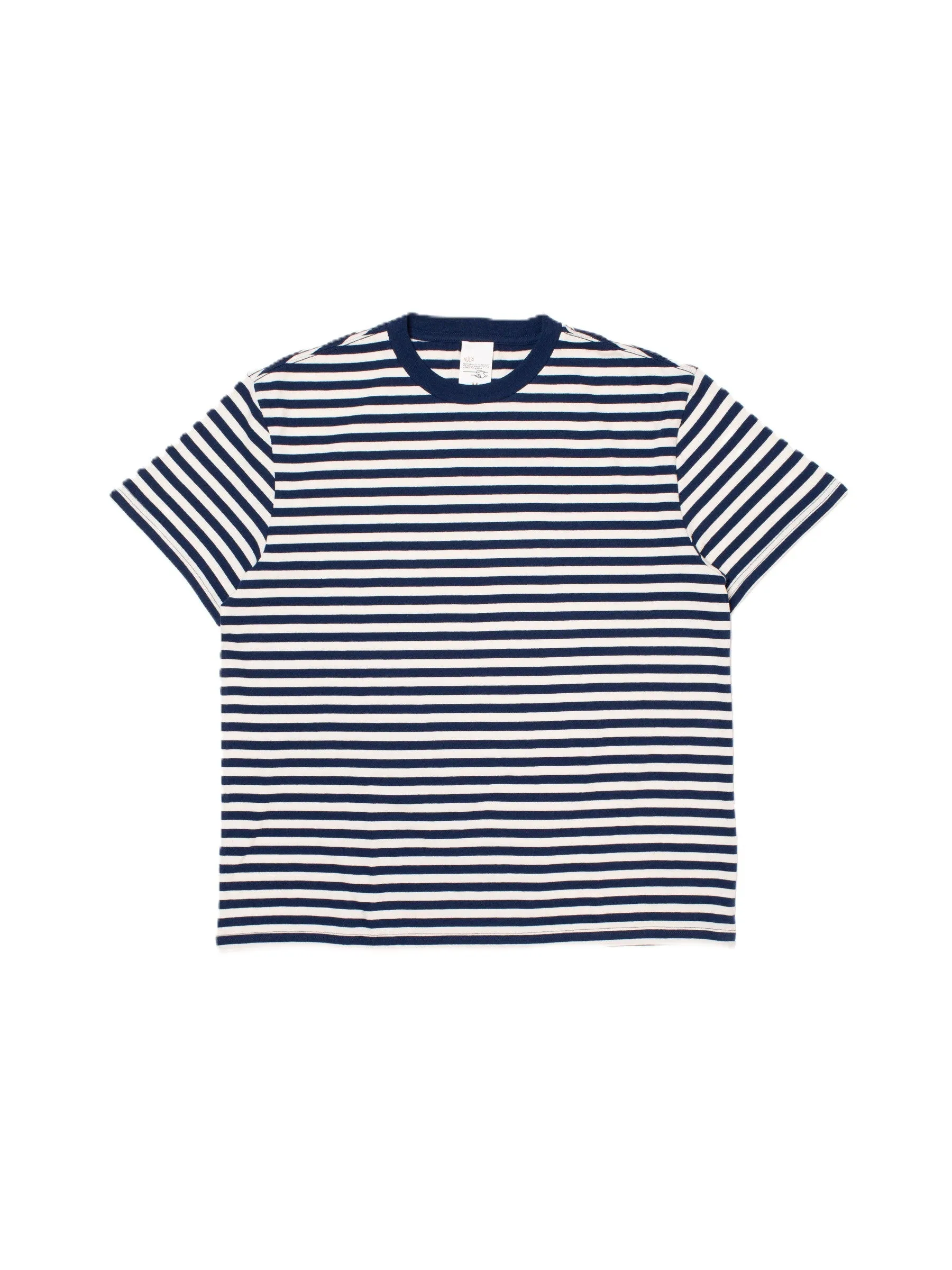 Nudie Jeans Leif Breton Stripe Tee Off-white/Blue