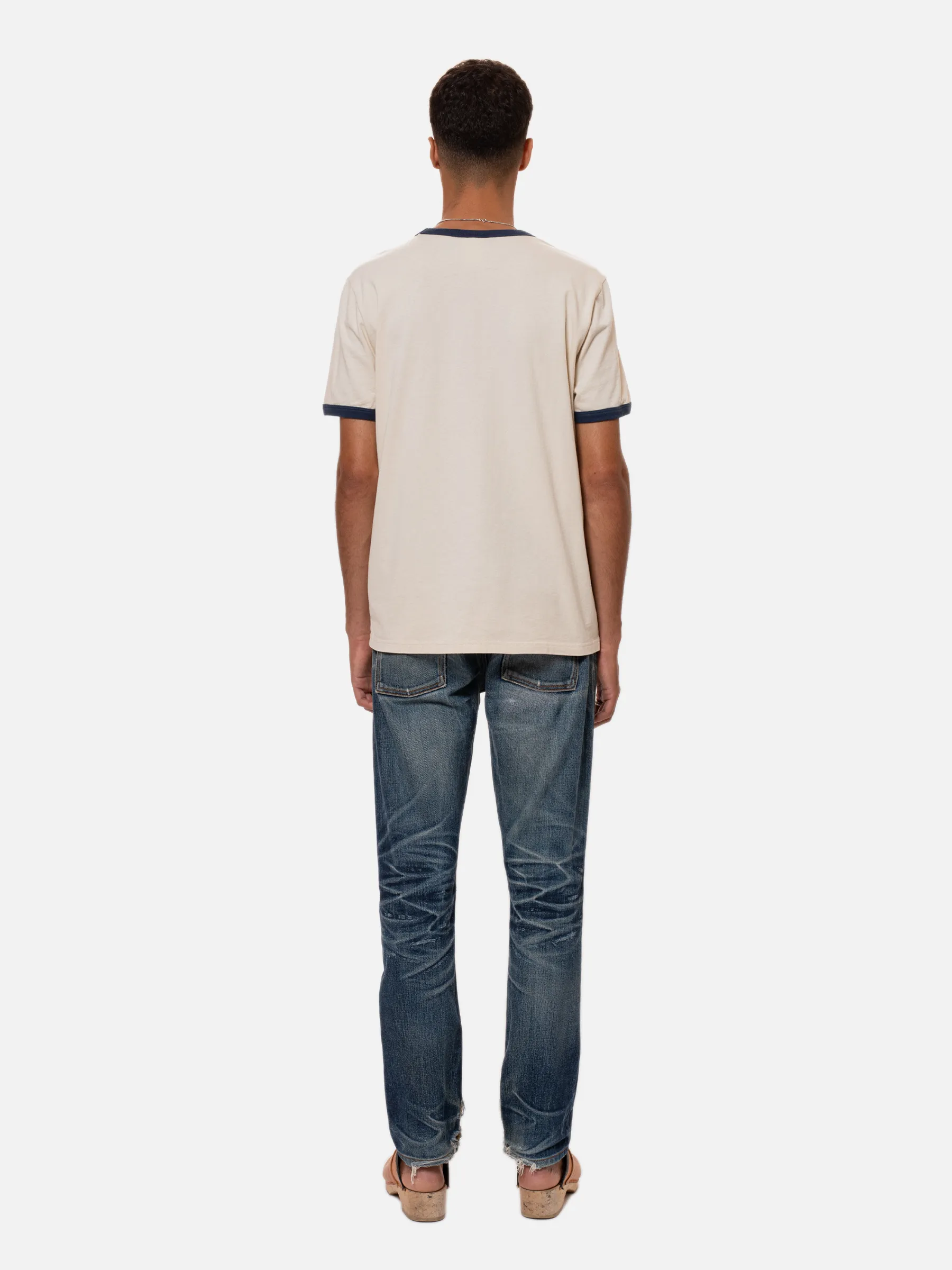 Nudie Jeans Ricky Push The River Tee Ivory