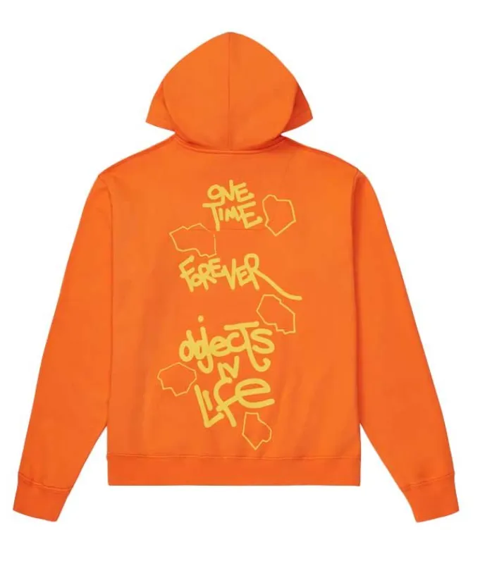 Objects IV Life Continuity Print Hoodie Studio Orange