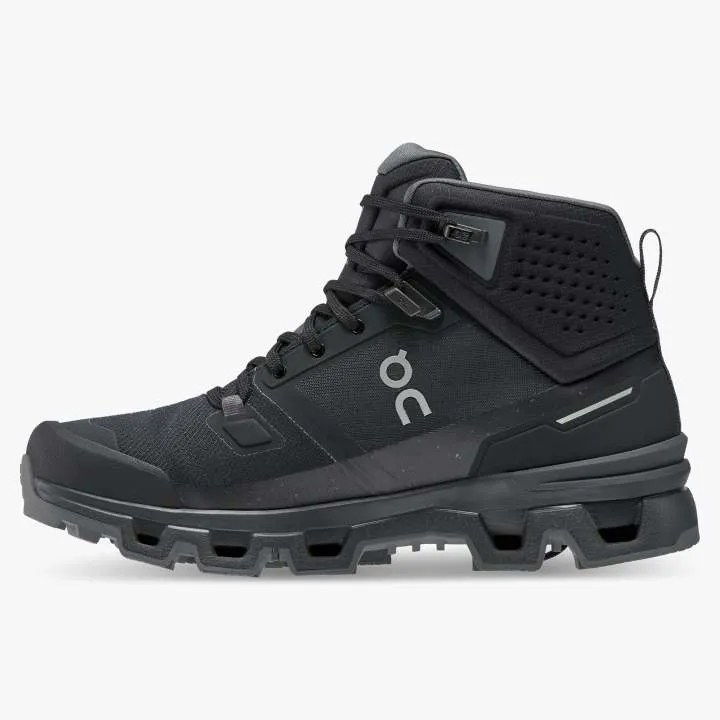 On Men's Cloudrock 2 Waterproof Walking Boots Black / Eclipse