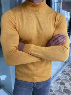 Osaka Mustard Half Turtleneck