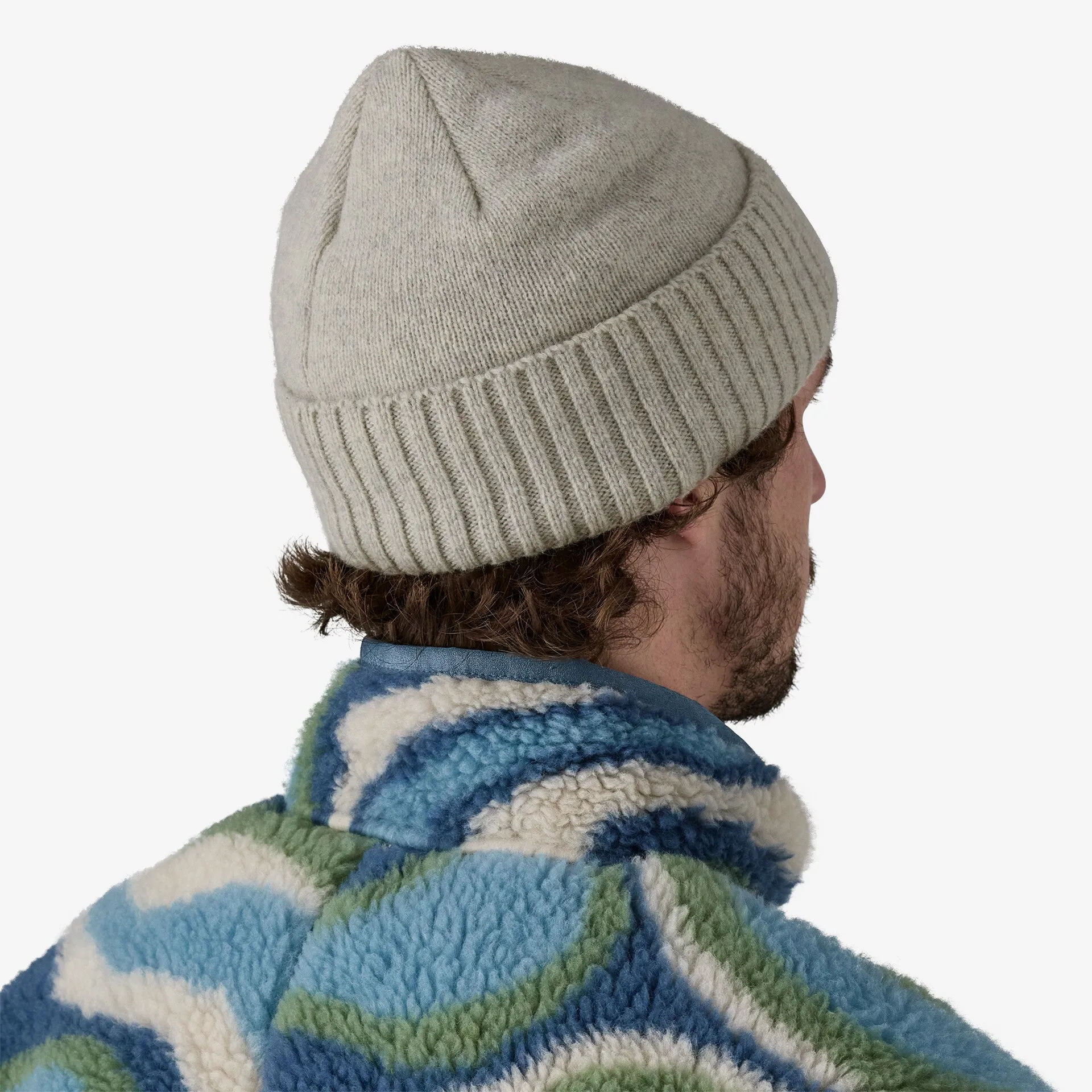 Patagonia Brodeo Beanie - OG Legacy Label : Crisp Grey