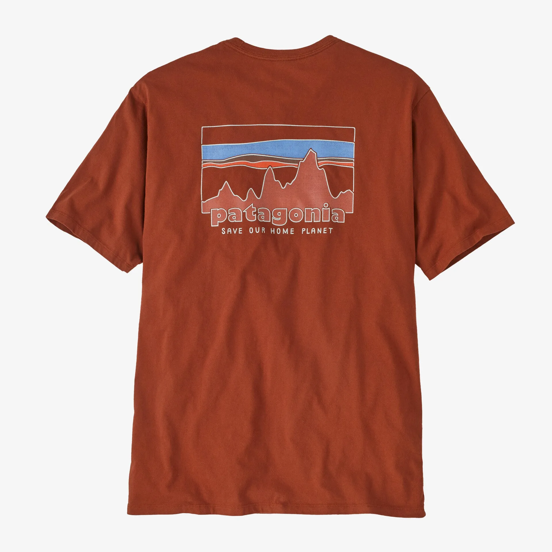 Patagonia Men's '73 Skyline Organic Tee - Burl Red