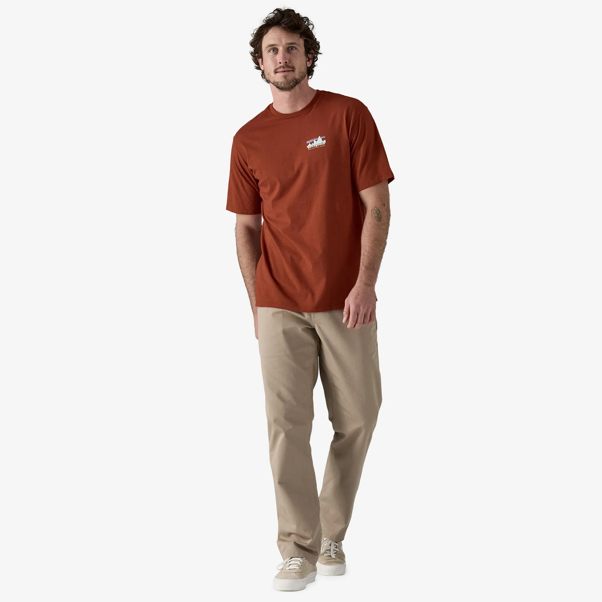 Patagonia Men's '73 Skyline Organic Tee - Burl Red