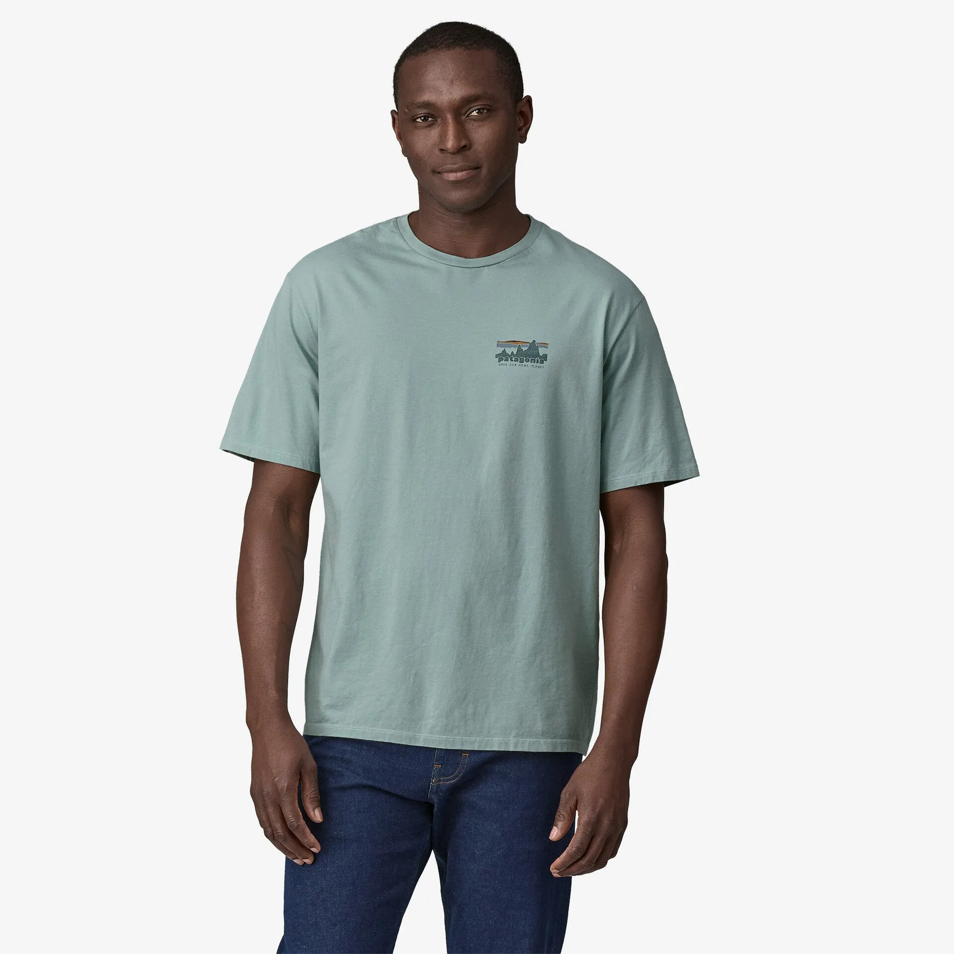 Patagonia Men's '73 Skyline Organic Tee - Thermal Blue