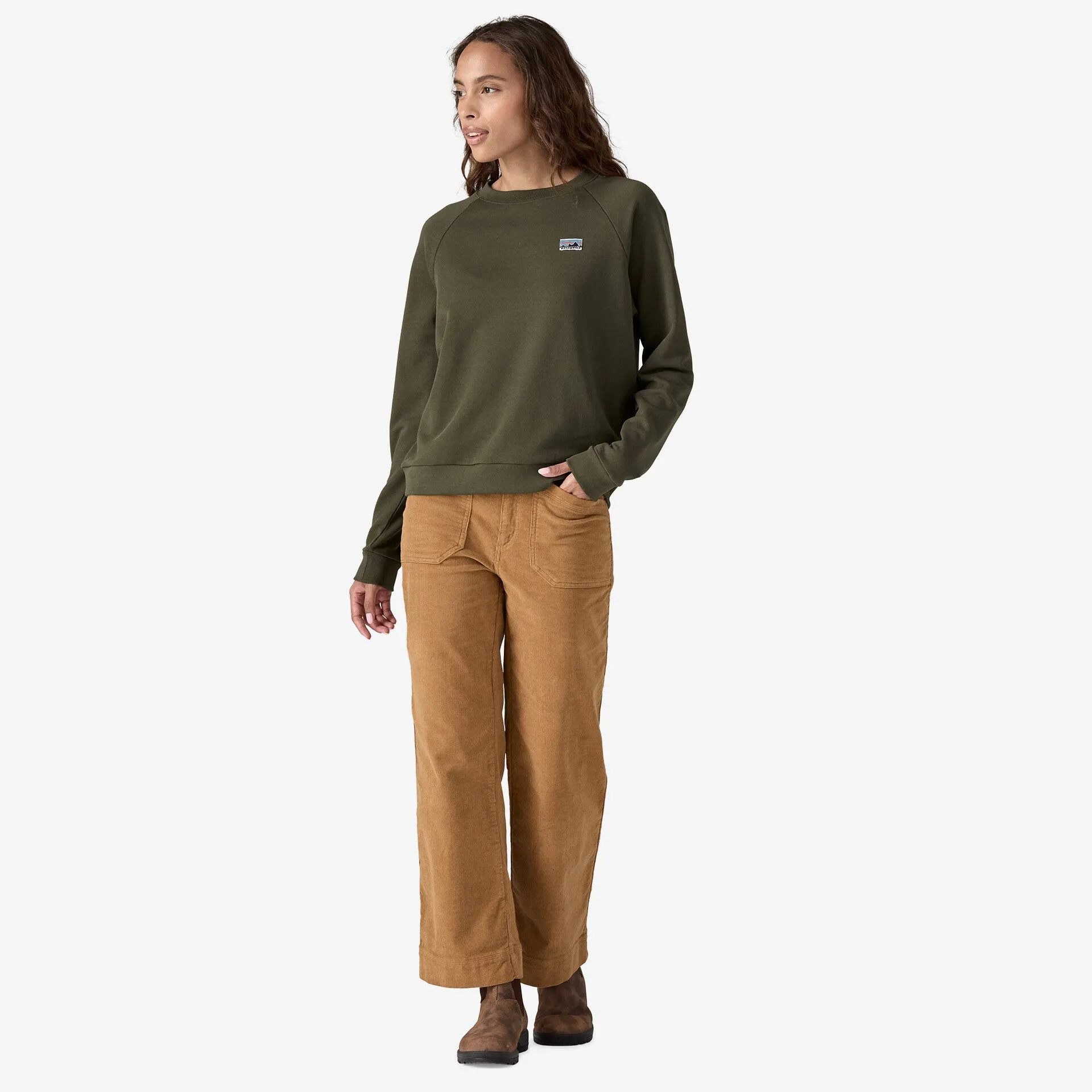 Patagonia Women's Regenerative Organic Certified Cotton Essential Top -  Pine Needle Green