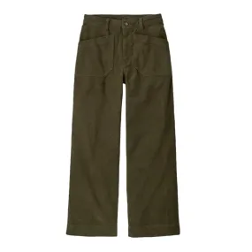 Patagonia Women's Wide Leg Corduroy Trousers - Basin Green