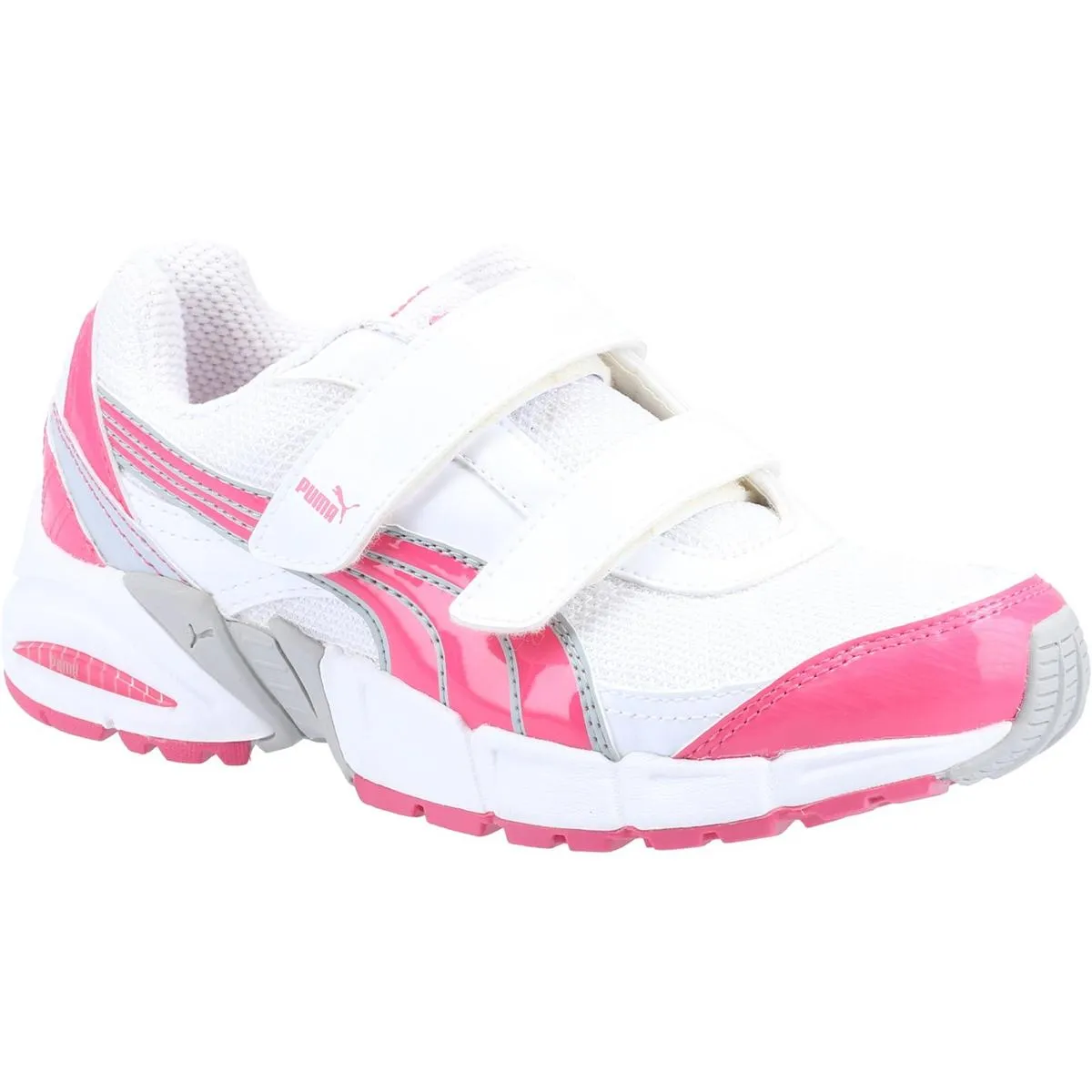 Puma Cell Exert Childrens Velcro Trainers Wh/hon