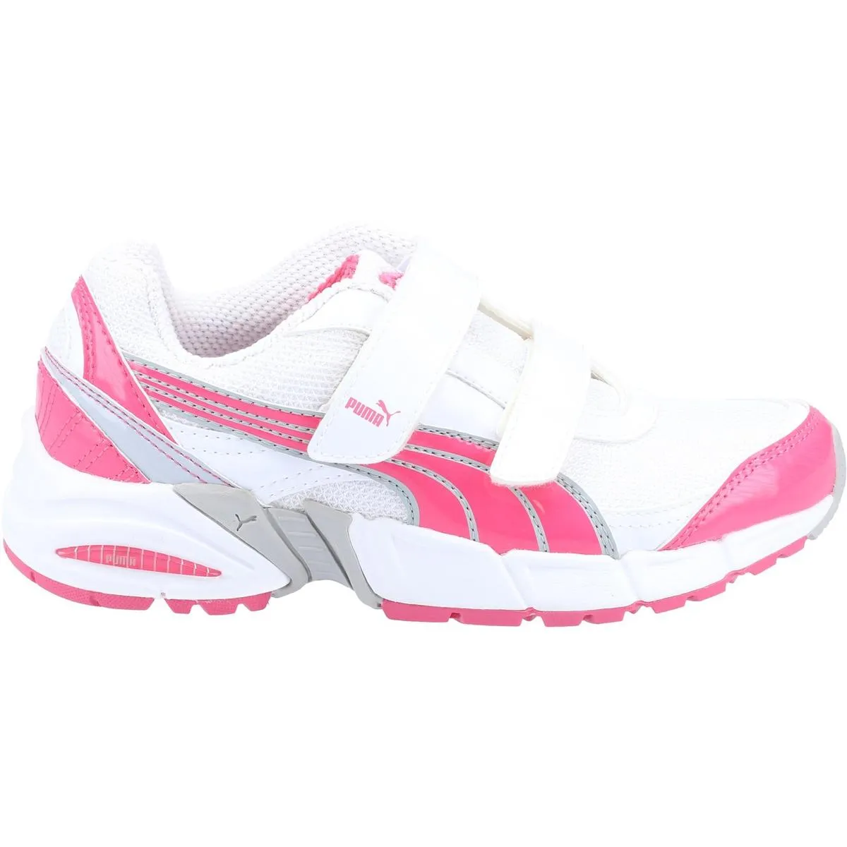 Puma Cell Exert Childrens Velcro Trainers Wh/hon