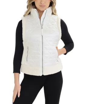 Quilted Vest w/ Faux Sherpa