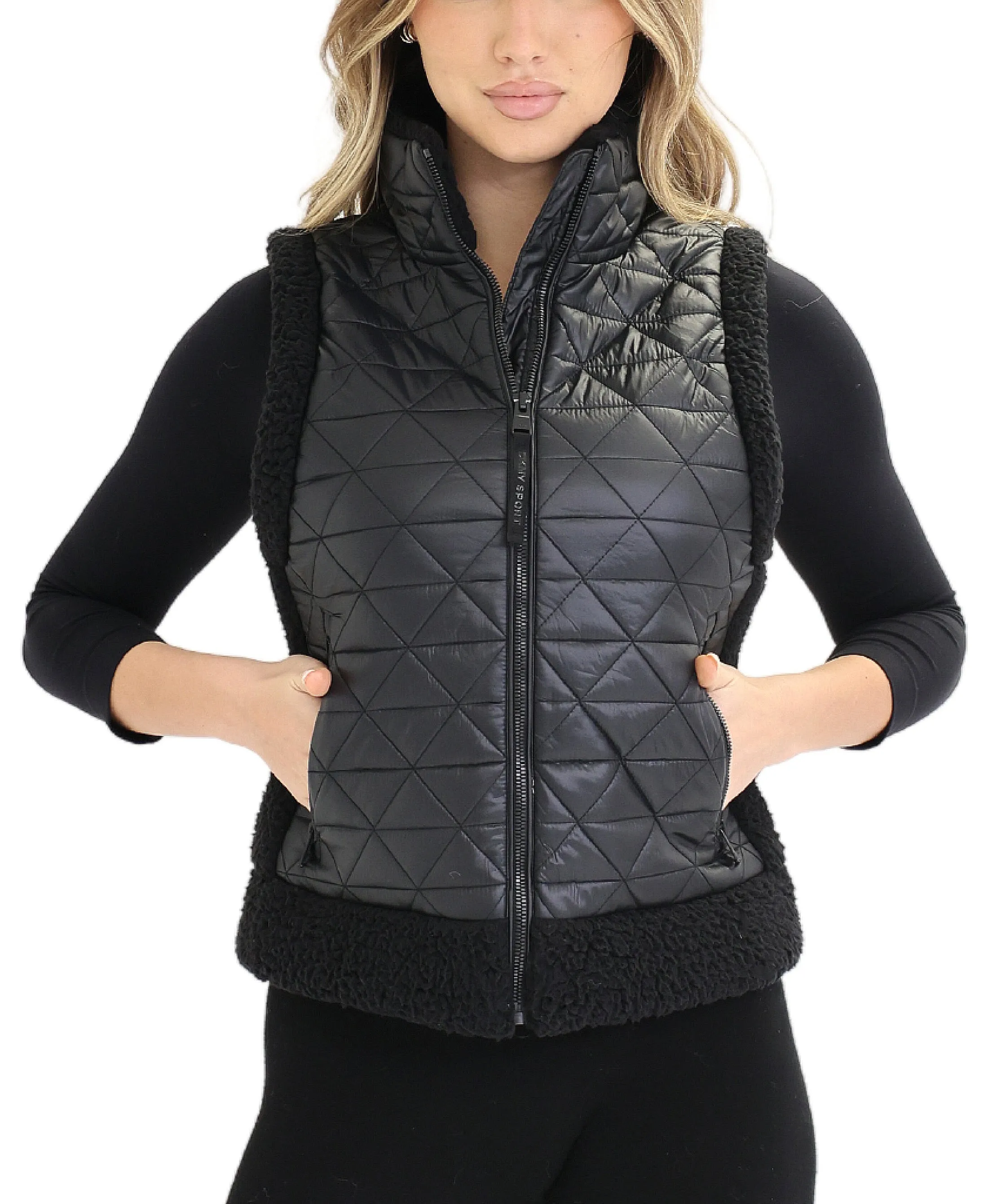 Quilted Vest w/ Sherpa