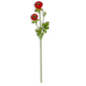 Red Ranunculus Spray - 29 Inch