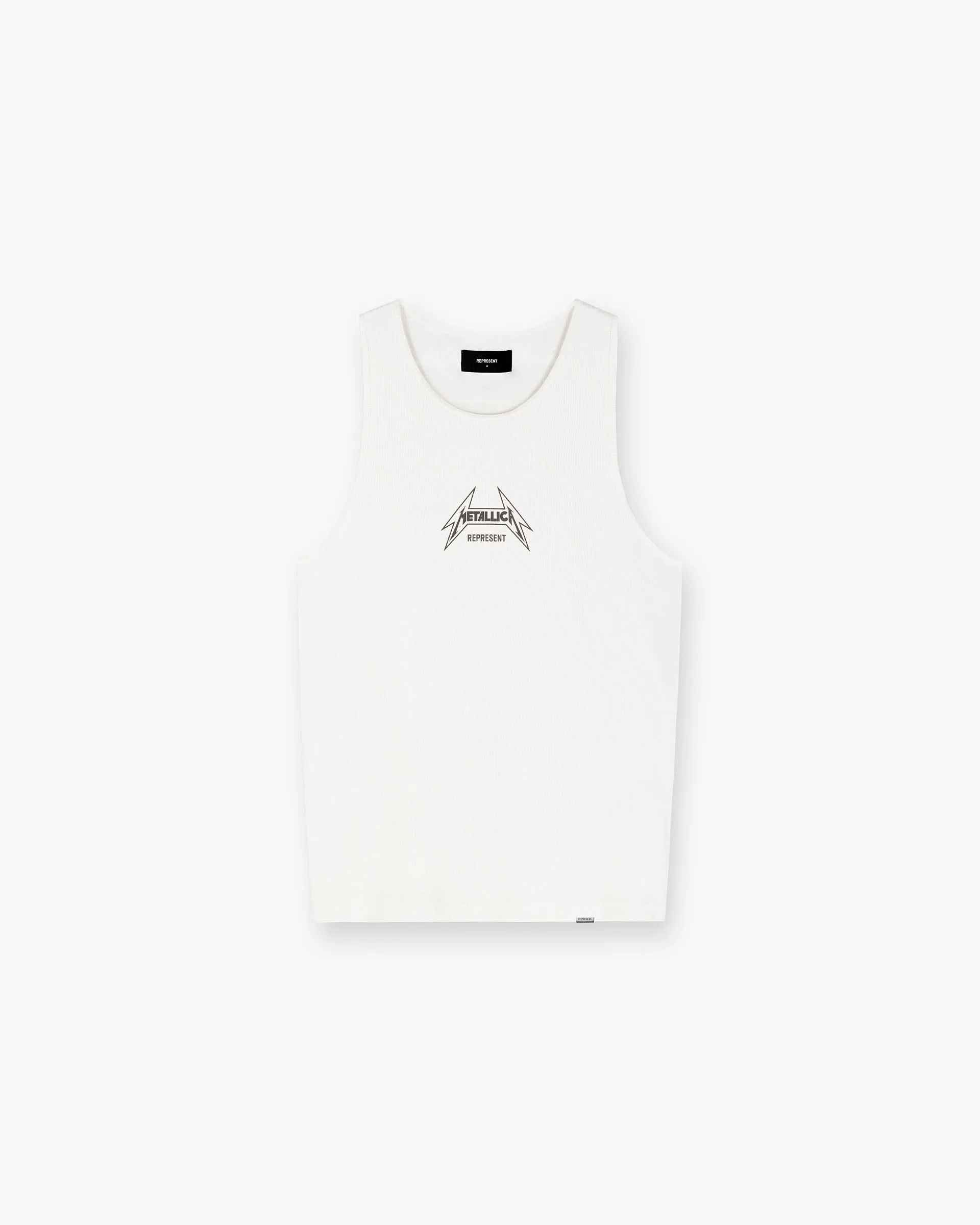 Represent X Metallica‚Ñ¢Ô∏è Local Crew Vest - Flat White