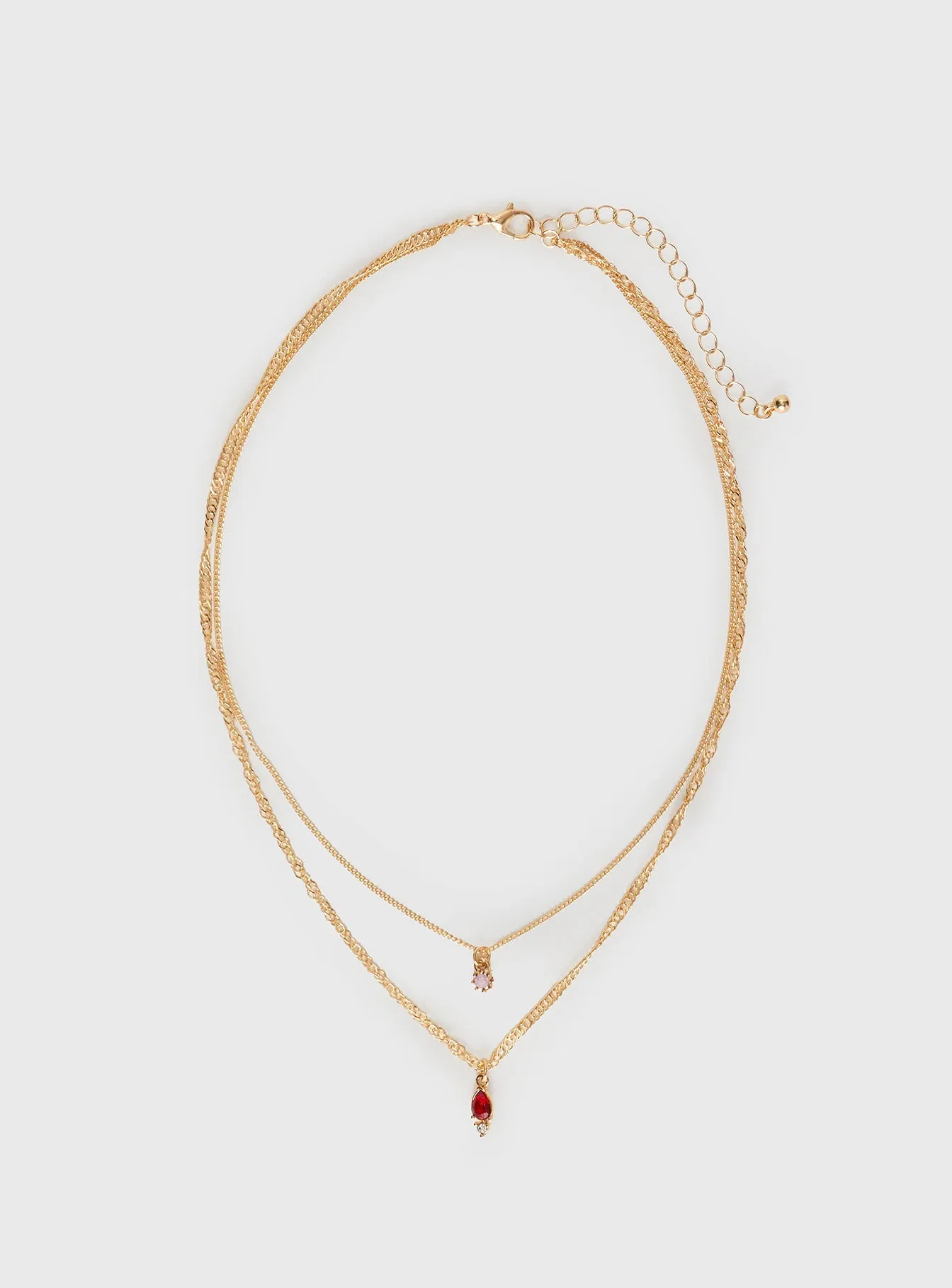 Rosen Necklace Pack Gold / Red