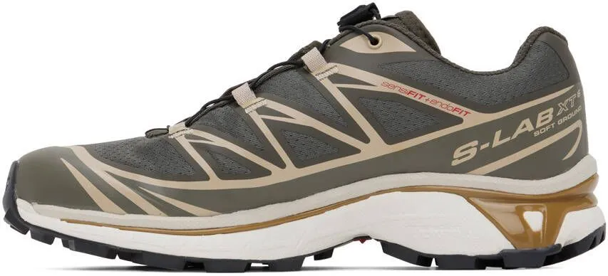 Salomon Khaki XT-6 Sneakers