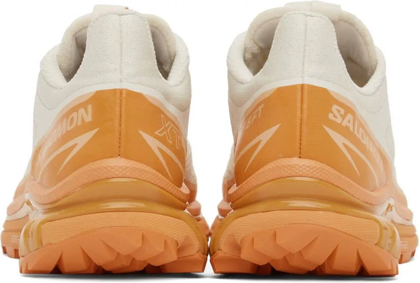 Salomon Orange & Off-White XT-6 FT Sneakers