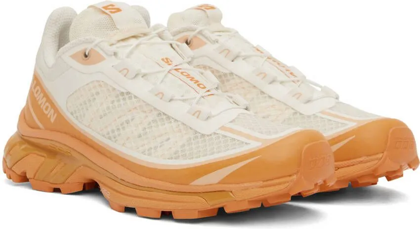 Salomon Orange & Off-White XT-6 FT Sneakers