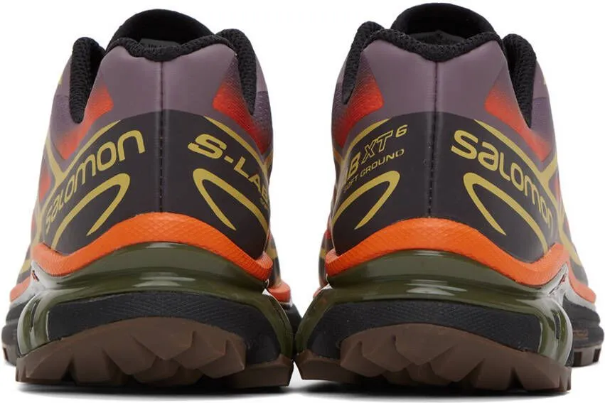 Salomon Orange & Purple XT-6 Skyline Sneakers