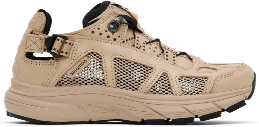 Salomon Tan Leather Techsonic Advanced Sneakers