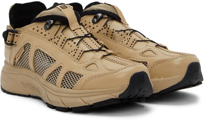 Salomon Tan Leather Techsonic Advanced Sneakers