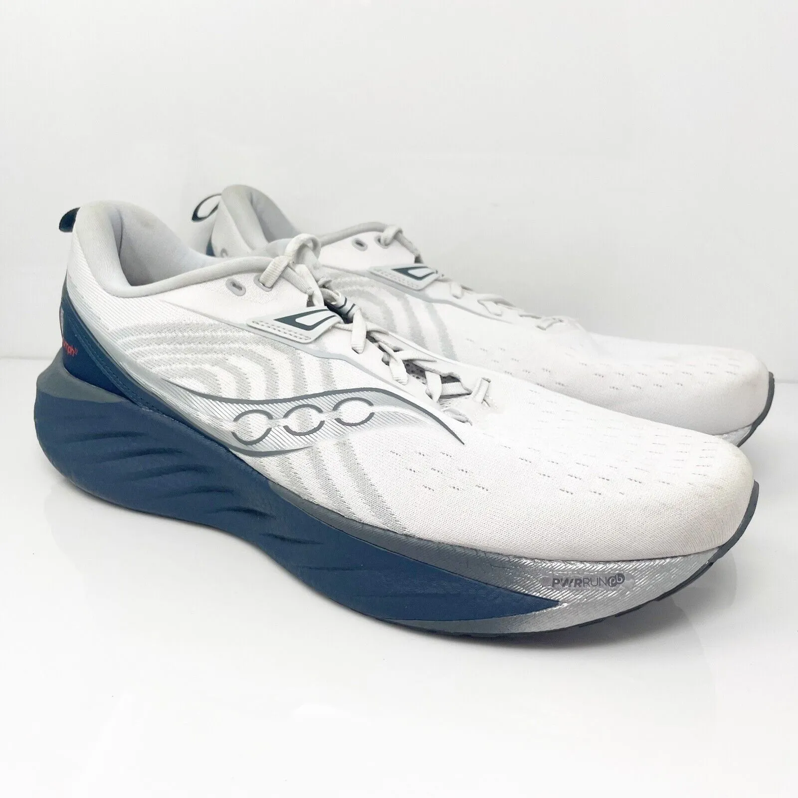 Saucony Mens Triumph 22 S20964-218 White Running Shoes Sneakers Size 15