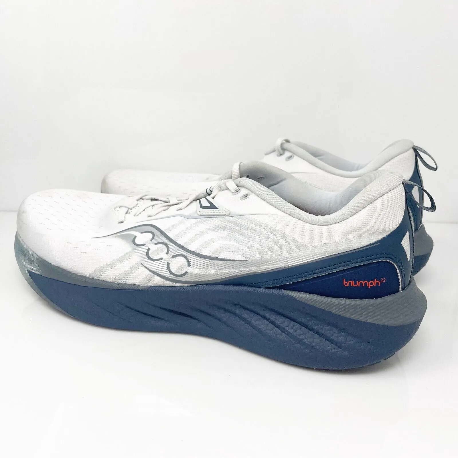 Saucony Mens Triumph 22 S20964-218 White Running Shoes Sneakers Size 15