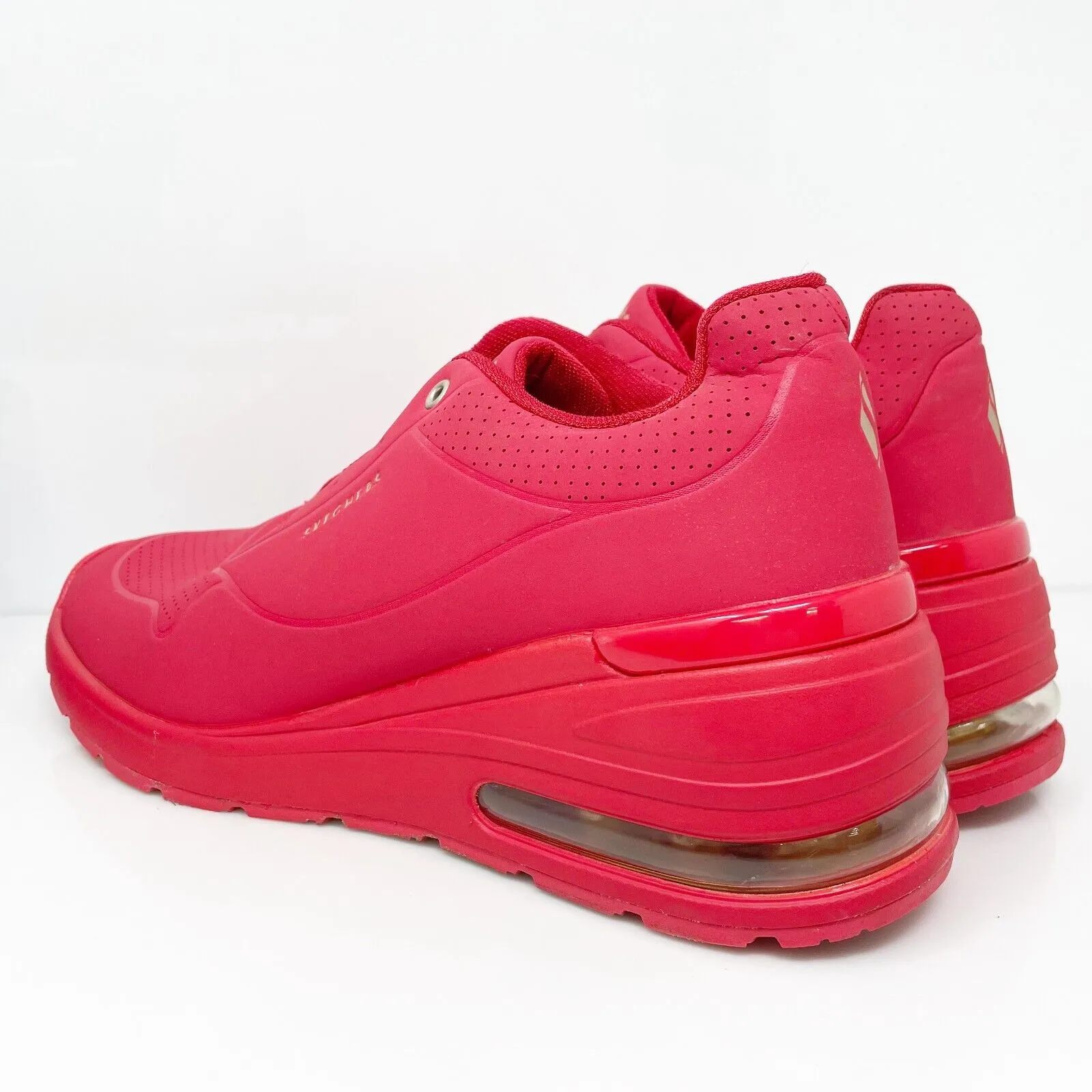 Skechers Womens Million Air Elevated Air 155401 Red Casual Shoes Sneakers 10