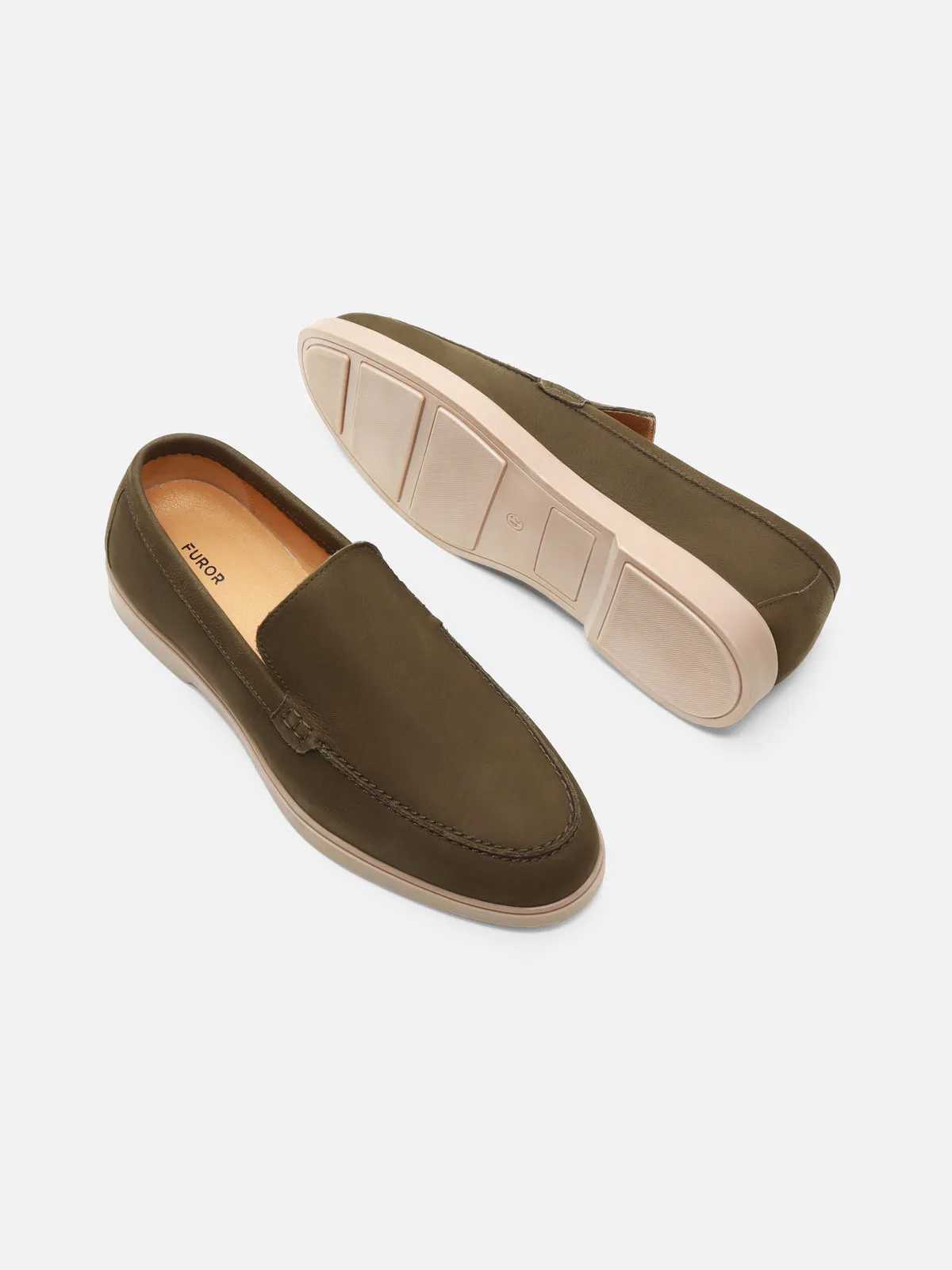 Slip-On Suede Loafers - FAMS24-044