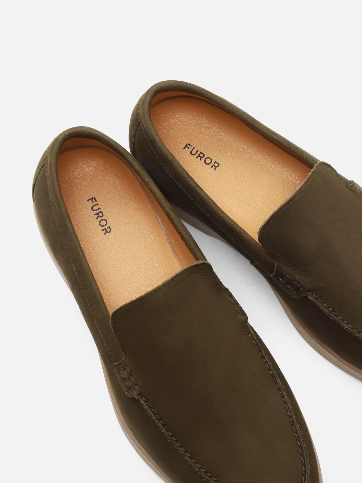 Slip-On Suede Loafers - FAMS24-044