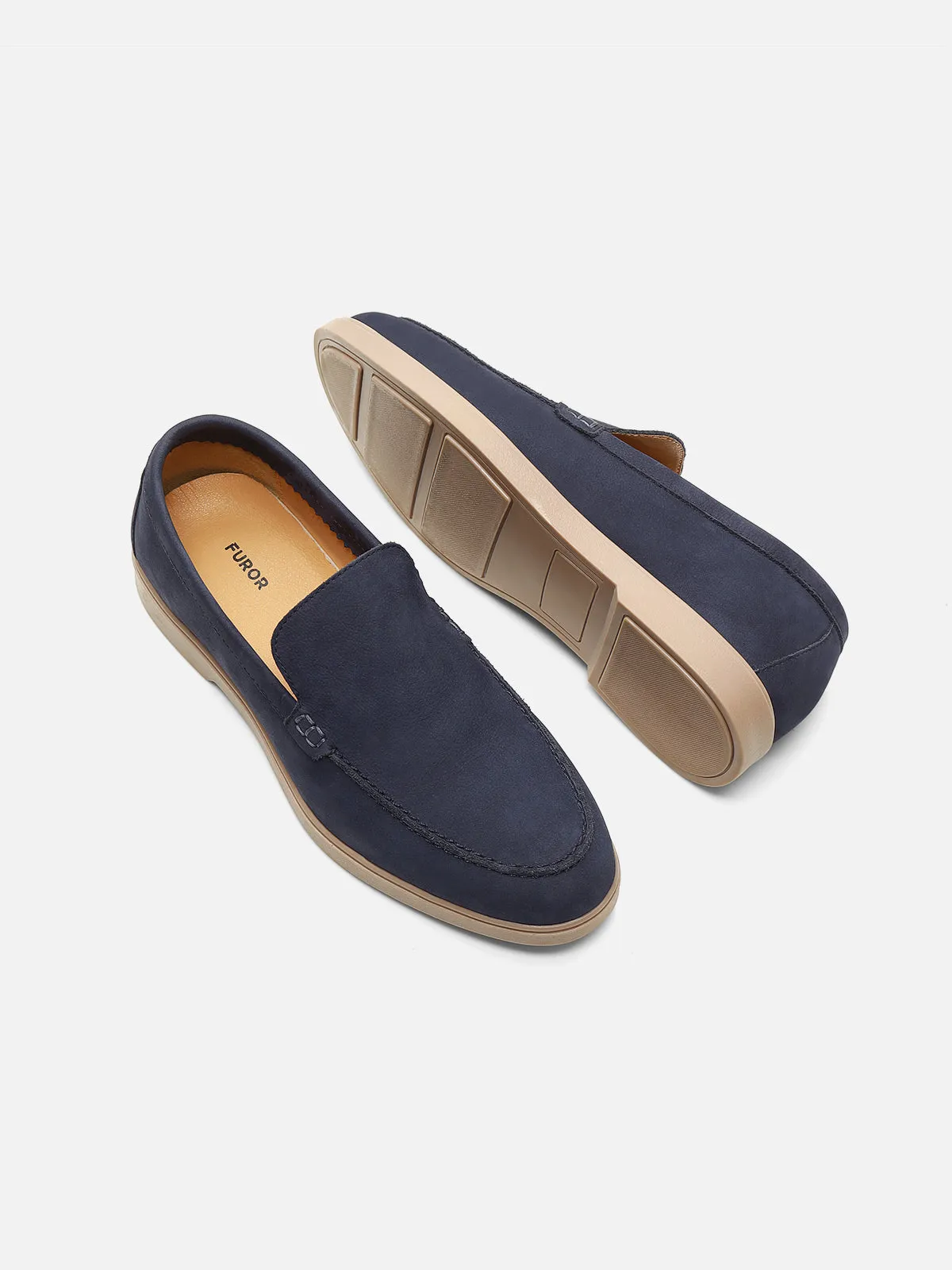 Slip-On Suede Loafers - FAMS24-047