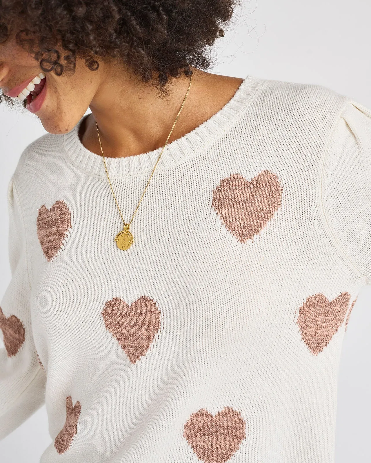 Splendid Annabelle Heart Sweater