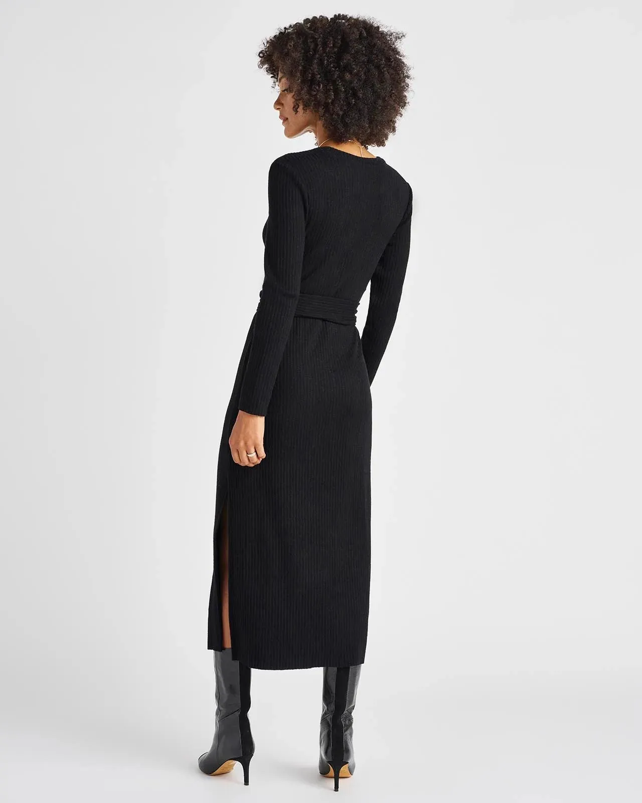 Splendid London Rib Knit Sweater Dress