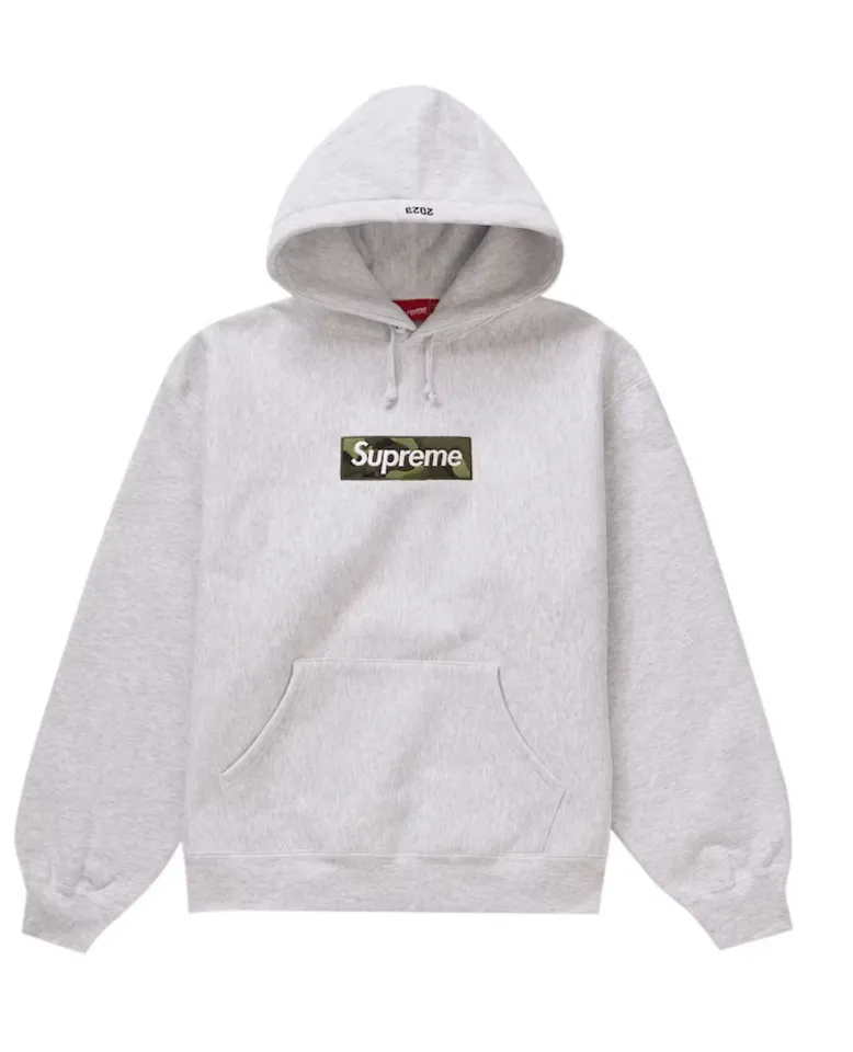 Supreme Box Logo Hoodie Ash Grey