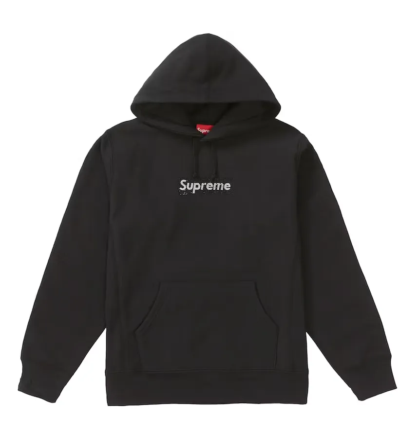 Supreme x Swarovski Box Logo Hoodie