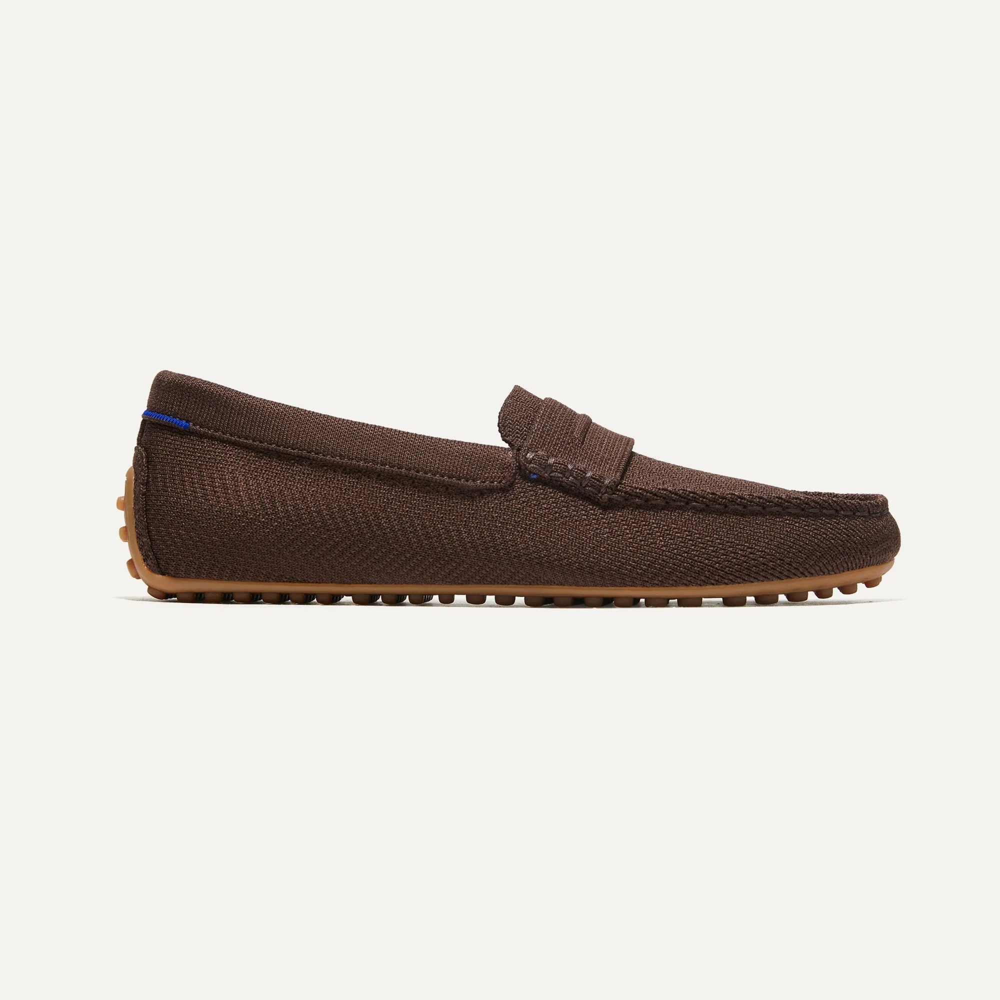 The Driving Loafer in Brown Herringbone