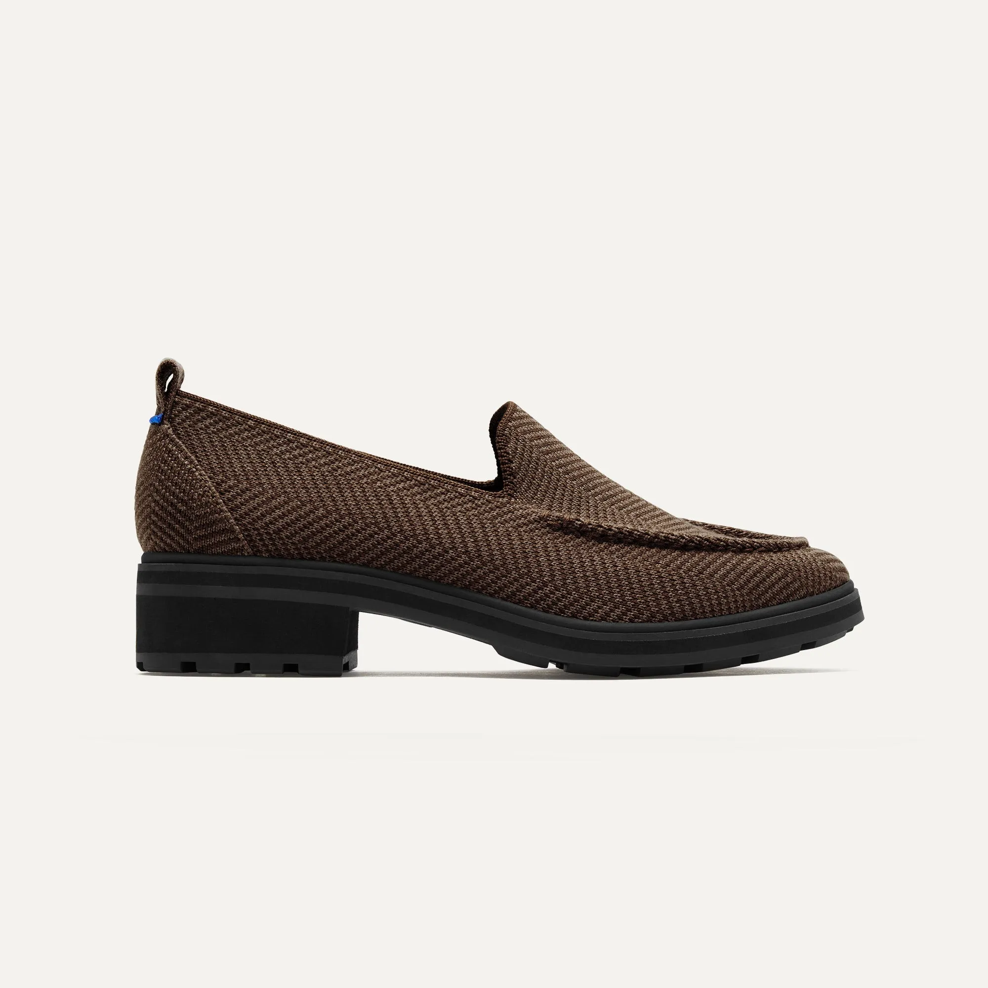 The Lug Loafer in Brown Herringbone