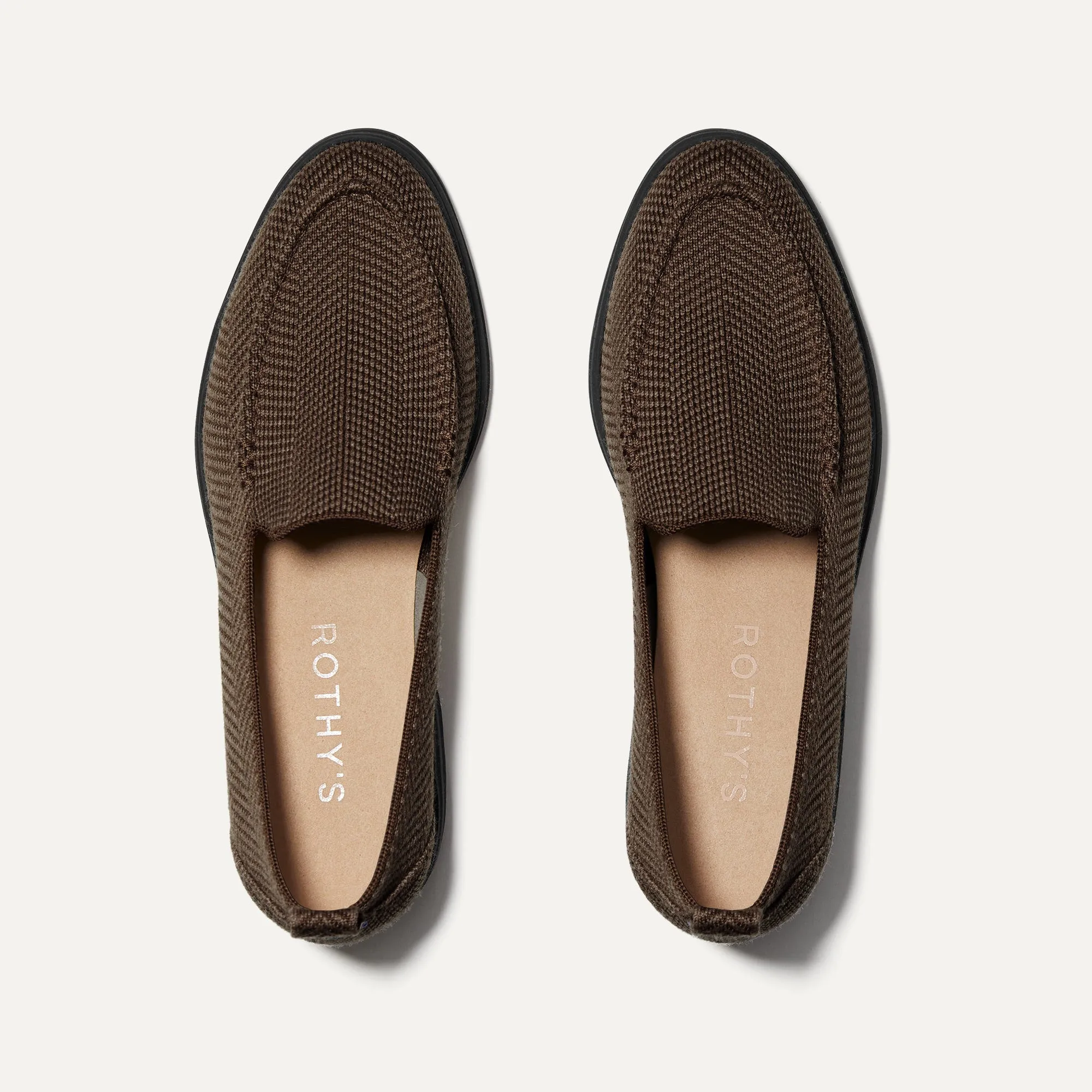 The Lug Loafer in Brown Herringbone