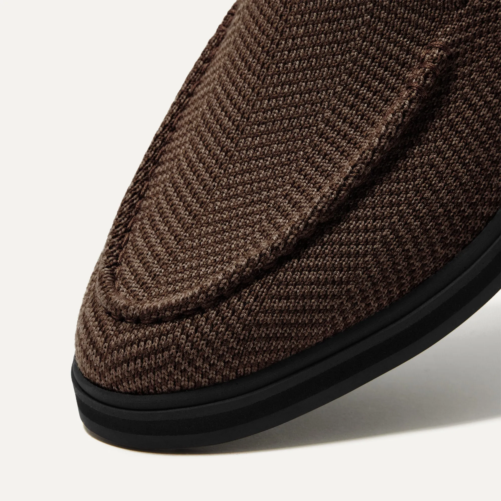 The Lug Loafer in Brown Herringbone