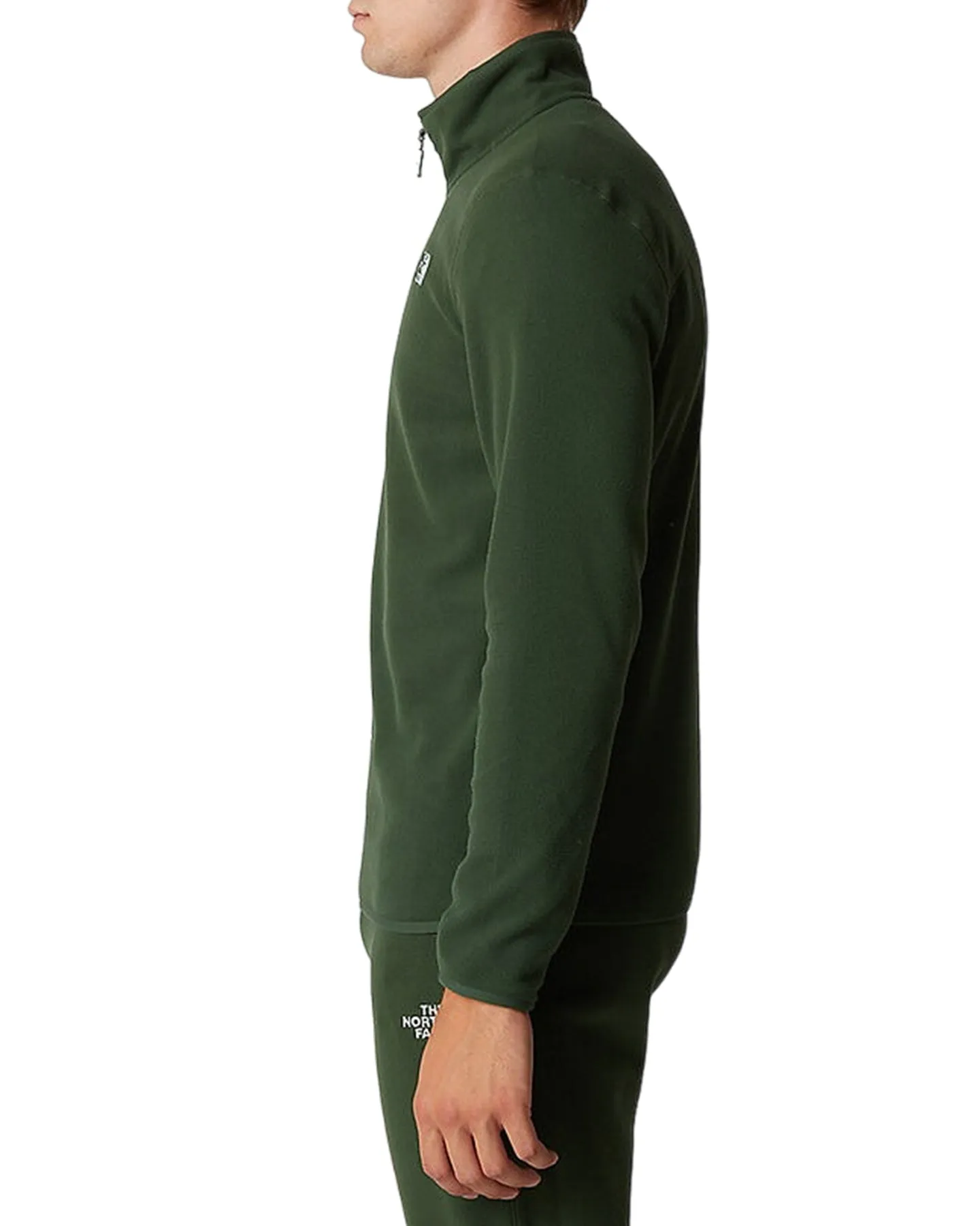 The North Face Men's 100 Glacier 1/4 Zip Fleece - Pine Needle | Shop Clothing at Trojan Wake Ski Snow & Snow Skiers Ware