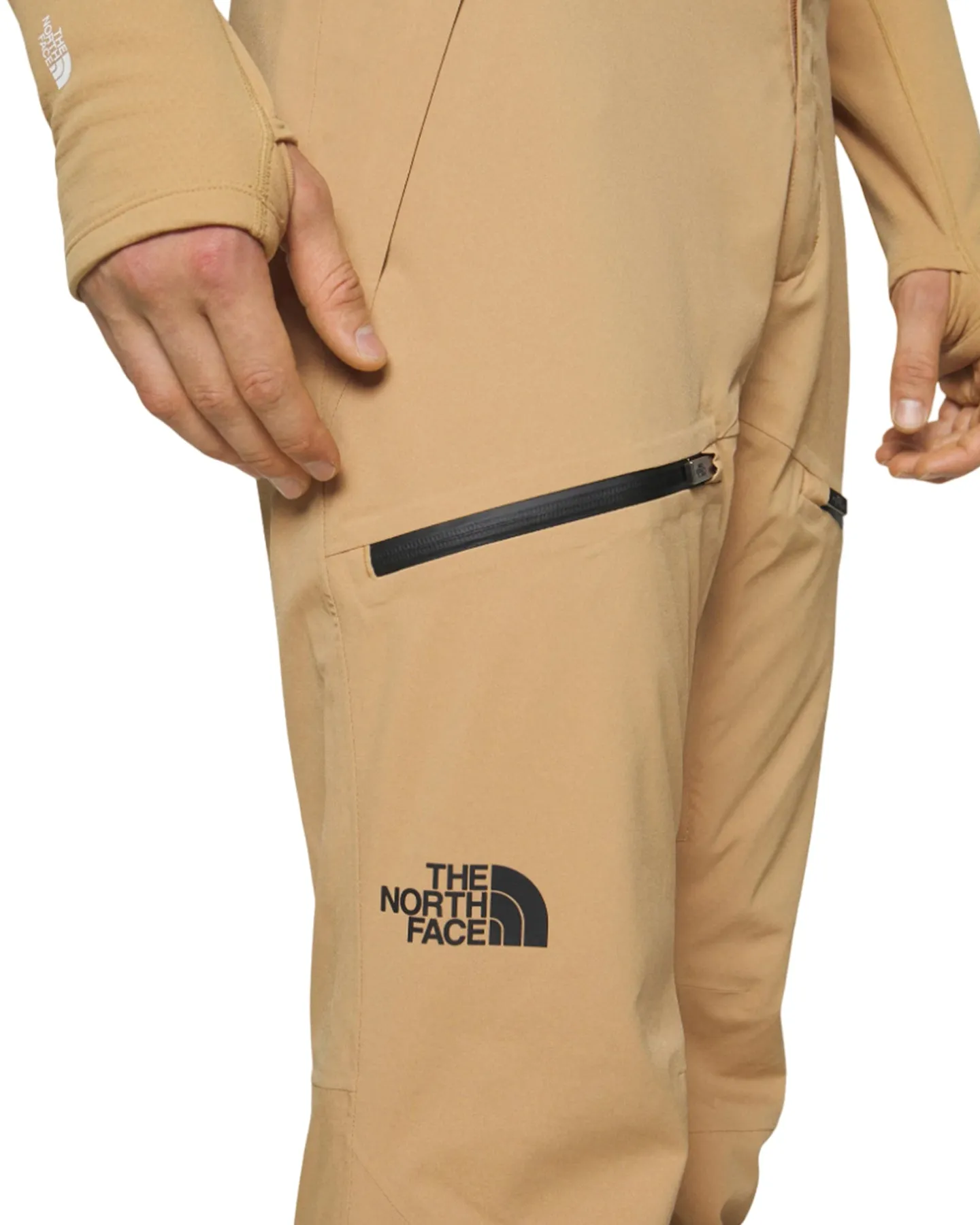 The North Face Men's Chakal Snow Pants - Almond Butter / Tnf Black | Shop Snow Pants & Suits at Trojan Wake Ski Snow &am