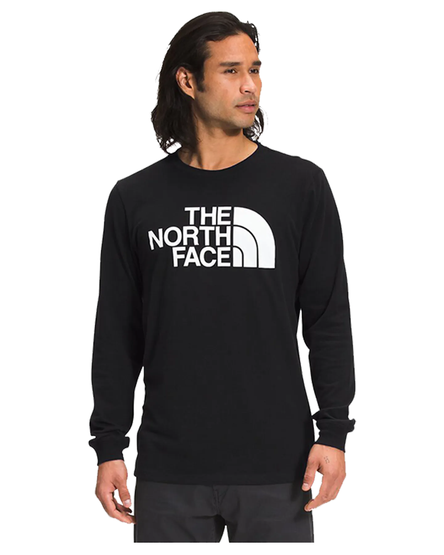 The North Face Men's L / S Half Dome Tee - TNF Black / TNF White