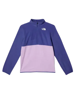 The North Face Teen Glacier 1/4 Zip Pullover - Cave Blue | Shop Clothing at Trojan Wake Ski Snow & Snow Skiers Warehouse