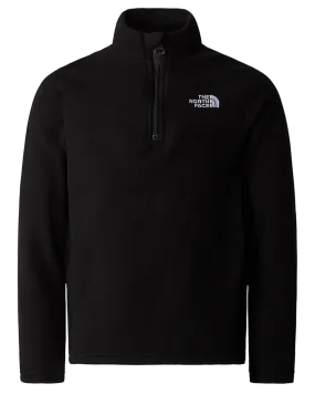 The North Face Teen Glacier 1/4 Zip Pullover - Tnf Black | Shop Clothing at Trojan Wake Ski Snow & Snow Skiers Warehouse