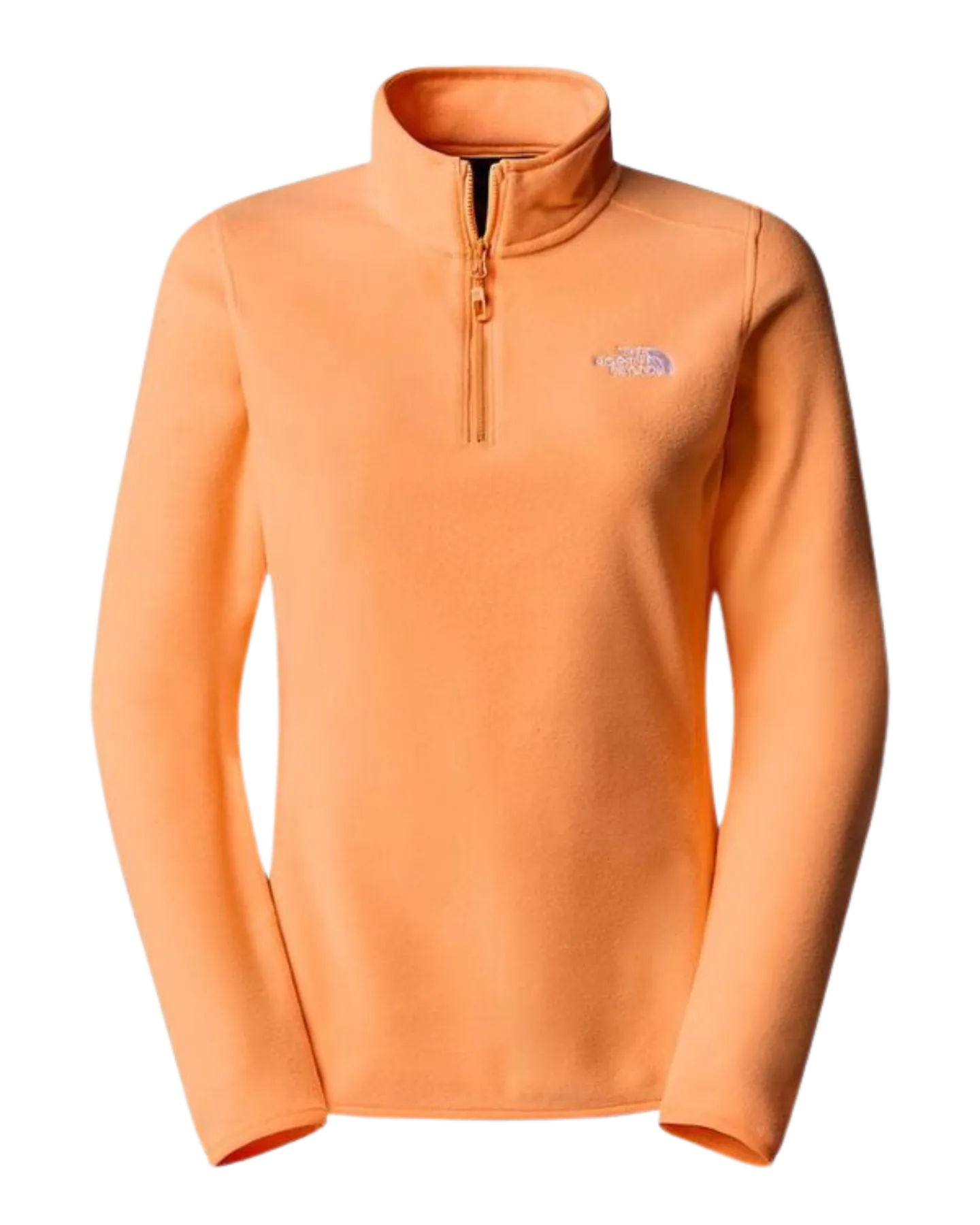 The North Face Women's 100 Glacier Quaterzip Fleece - Bright Cantaloup