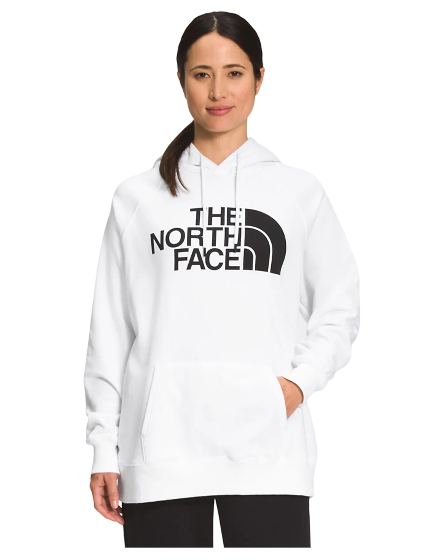 The North Face Women's Half Dome Pullover Hoodie - TNF White / TNF Bla