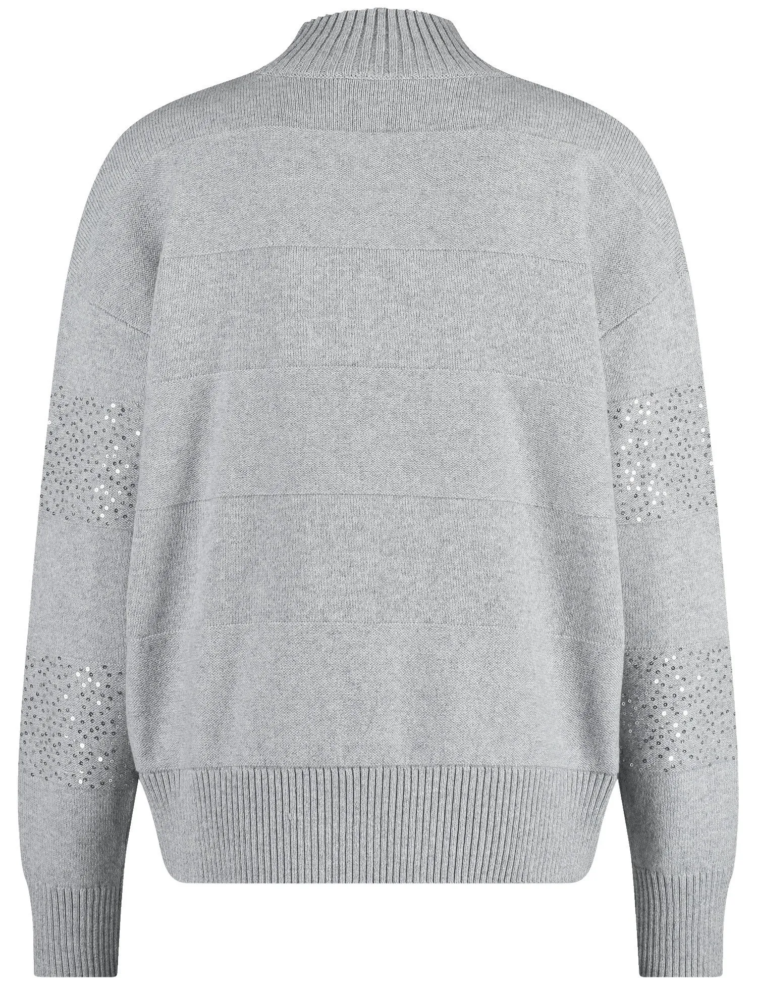 Turtleneck jumper with decorative details