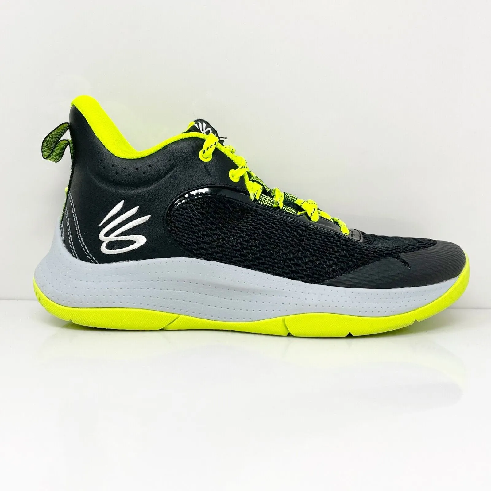 Under Armour Unisex Curry 3Z6 3025090 Black Basketball Shoes Sneakers M 7 W 8.5