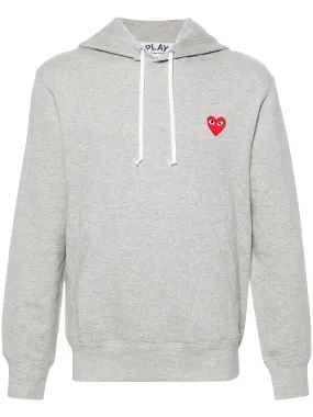 Unisex Hoodie Red Heart - Grey